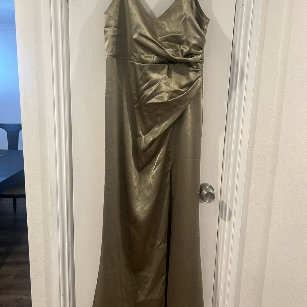 Birdy Grey brides maid dress in MOSS